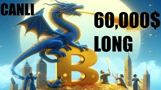 Canlı 60000 Dolar Long Kripto Bitcoin Al Sat Live Trading [upl. by Haek]