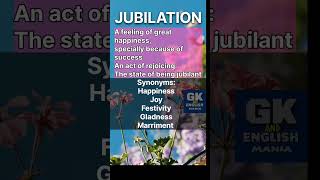 Jubilation Learn English vocabulary jubilation [upl. by Ahpla609]