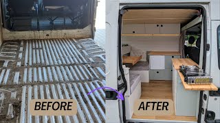 Low Budget 3000 Camper Van Conversion Start  to  finish Timelapse Budgi Complete Build DIY [upl. by Tamah]