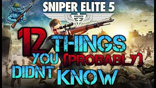 12 Things you PROBABLY didnt know you could do in SNIPER ELITE 5 [upl. by Caprice]