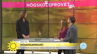 Axel hade alla rätt på högskoleprovet – här är hans tips för att lyckas på sön…  Nyhetsmorgon TV4 [upl. by Leonora258]