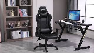 Vinsetto Gaming Chair w RGB LED Light Black [upl. by Livia]