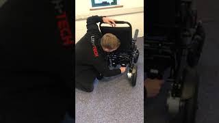 How to fold an electric wheelchair LITHTECH SMART CHAIR 2 full demo [upl. by Meenen]