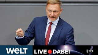 BUNDESTAG Showdown bei Ampel Christian Lindner äußert sich zum Haushalt  WELT LIVE [upl. by Idalina430]