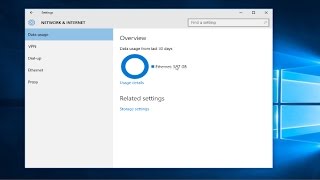 How To View Network Data Usage In Windows 10 [upl. by Leamhsi190]