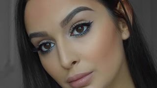 EASY AUGEN MAKEUP  5 Minuten  Sanna Khan [upl. by Airetnuhs]