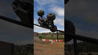 Roof grind and 5050 monstertruck gopro monsterjam stunt 4x4 grind losi rc shorts [upl. by Charmaine]