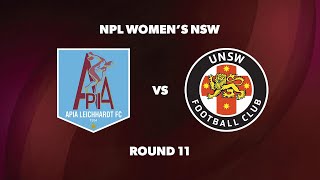 NPL Womens NSW Round 11 APIA Leichhardt FC v UNSW FC [upl. by Eimaral]