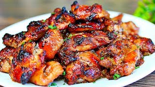 Honey Garlic Baked Chicken Thighs Recipe  Easy Chicken Recipe [upl. by Casteel802]