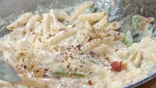 यकीन मानिए मुह मे पानी आजाए ऐसी वाइट सॉस पास्ता की लाजवाब रेसिपी  Creamy White Sauce PastaRecipe [upl. by Eirotal]