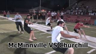 2009 Linfield College Football Camp Tug O War [upl. by Zebedee]