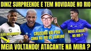 DINIZ COM NOVIDADE MEIA VOLTA PROPOSTA POR ATACANTE VENÃNCIO ULTIMAS NOTICIAS DO CRUZEIRO DE HOJE [upl. by Goldstein]