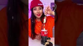 PERMEN MATA CAMPUR COLA ⁉️ YayTime cocacola challenge mukbang [upl. by Ahsaten]