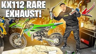 I BOUGHT THE WORLDS FIRST KX112 EXHAUST   BRAAP VLOGS [upl. by Dopp906]