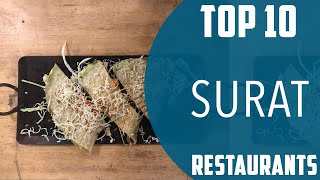 Top 10 Best Restaurants to Visit in Surat  India  English [upl. by Ecidnarb]