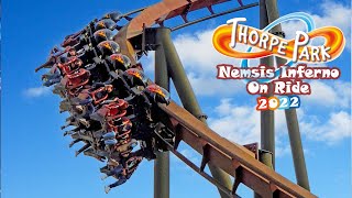 NEMESIS Inferno On Ride POV at Thorpe Park March 2022 4K [upl. by Diandre]