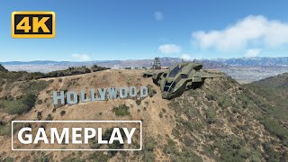 Microsoft Flight Simulator PELICAN Over Los Angeles [upl. by Aihsemek546]