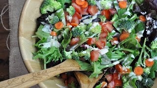 Easy Vegan Recipe  Tahini Salad Dressing [upl. by Nahaj]