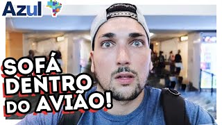 VIAJEI SENTADO NO SOFÁ do AVIÃO  Voando AZUL dos Estados Unidos ao Brasil [upl. by Maria]