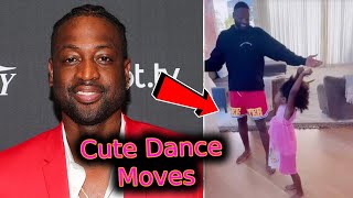 Dwyane Wade Dances with Daughter Kaavia in Adorable Video quotWhen Dad Does Morning Routinequot [upl. by Toy517]