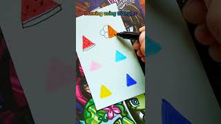 Easy drawing using rectangle shorts drawing art easydrawingideasforkids [upl. by Alemaj918]