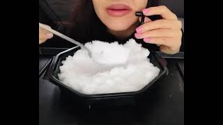 ASMR FRESH POWDERY ICE EATING Old Videoasmriceeating satiafying crunchy iceeating ❄️🥶 [upl. by Eiralih]