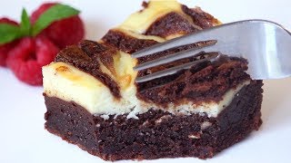 Cheesecake Brownies Recipe  How Tasty Channel [upl. by Milburr235]