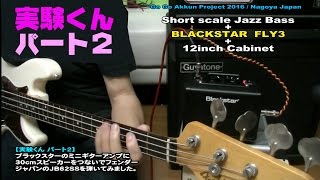 【実験くん Pt2】 ブラックスター FLY3 でベースを！ ★外部スピーカーで [upl. by Ytineres226]