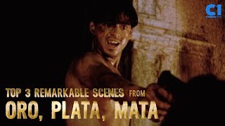 Top 3 Remarkable Scenes from the classic film Oro Plata Mata [upl. by Yednil422]