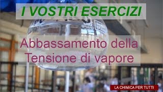 Esercizi di chimica Abbassamento della tensione di vapore [upl. by Dorej127]