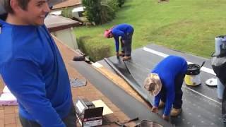 How to remove repair and install a flat roof [upl. by Annahs]