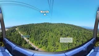 Burnaby Mountain Gondola  360° FlyOver [upl. by Adnicul]