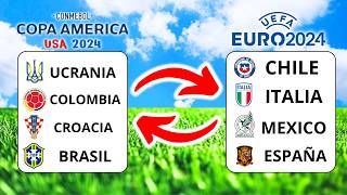 INTERCAMBIO A LOS PEORES DE LA COPA AMERICA Y EUROCOPA [upl. by Lazar]