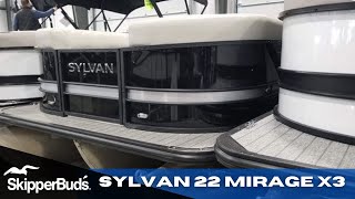 2022 Sylvan 22 Mirage X3 TriToon Boat Tour SkipperBuds [upl. by Joost]