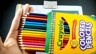 Review Crayola 36 Colored Pencils Simple Review no demonstration Dremicos Art [upl. by Sheryl]