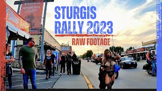 Sturgis 2023 RAW Street WALKER First Person FOOTAGE Part 1 [upl. by Acimaj81]