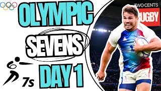 Olympic Rugby 7s Day 1  2024  Mens Sevens  Recap [upl. by Ela]