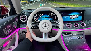 NEW 2022 ECLASS Facelift POV DRIVE E450 Interior Ambiente Review [upl. by Nanreit]