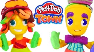 NUEVO Carrito de Helados  Repartidor de Pizzas Play Doh Town 🍦 Juguetes Hasbro en DCTC [upl. by Lulita223]