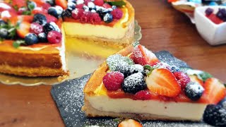 Bester Käsekuchen mit Beeren Cheesecake Rezept [upl. by Leahcimal760]