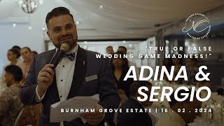 True or False Wedding Game Madness  Nathan Cassar Master of Ceremonies [upl. by Delly]