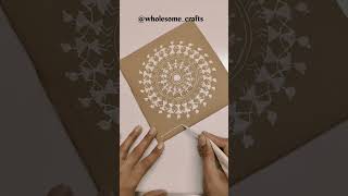 warli art warlipainting wholesomecrafts diy viral [upl. by Elockcin]