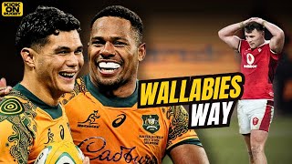 WALLABIES ON THE UP  WALLABIES vs WALES Review [upl. by Adnovahs]