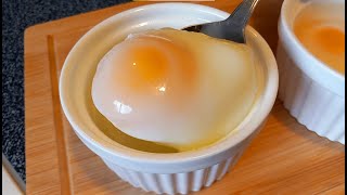 Air Fryer Poached Eggs  How to make Poached Eggs in the Air Fryer [upl. by Dlareg]