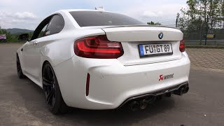 BMW M2 with Akrapovic Exhaust LOUD Revs and Sound [upl. by Elisee629]