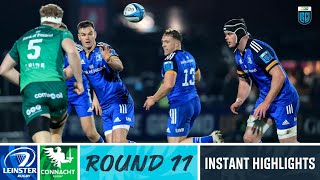 Leinster v Connacht  Instant Highlights  Round 11  URC 202223 [upl. by Maynard]