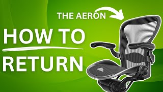 How To Disassemble and Return Your Aeron Classic Office Chair [upl. by Ahcurb]