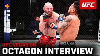 Viacheslav Borshchev Octagon Interview  UFC Vegas 96 [upl. by Anayia]