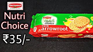 Britannia nutri choice biscuitThin arrowrootHonest review in hindi 🇮🇳 [upl. by Bernarr776]