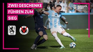 TSV 1860 München  FC Viktoria Köln Highlights mit LiveKommentar  3 Liga  MAGENTA SPORT [upl. by Lainad]